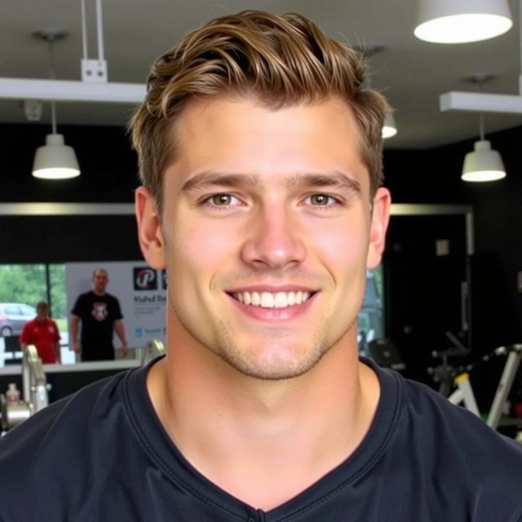 Portretul unui bărbat atletic, client Nutrivitalvc